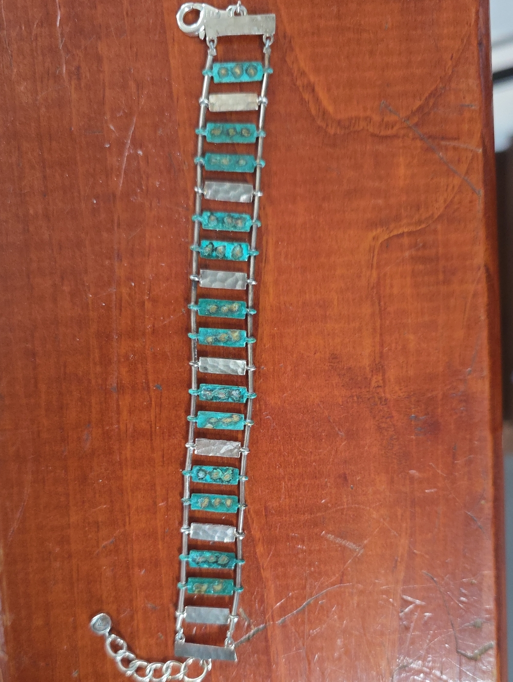 Silpada Turquoise and Silver Link Bracelet